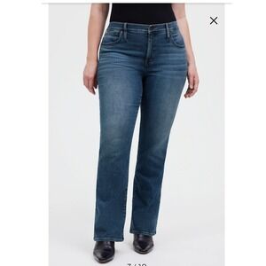 Madewell Mid-Rise Kick Out Jeans Medium Wash Blue Denim Size 31 CKP487168067